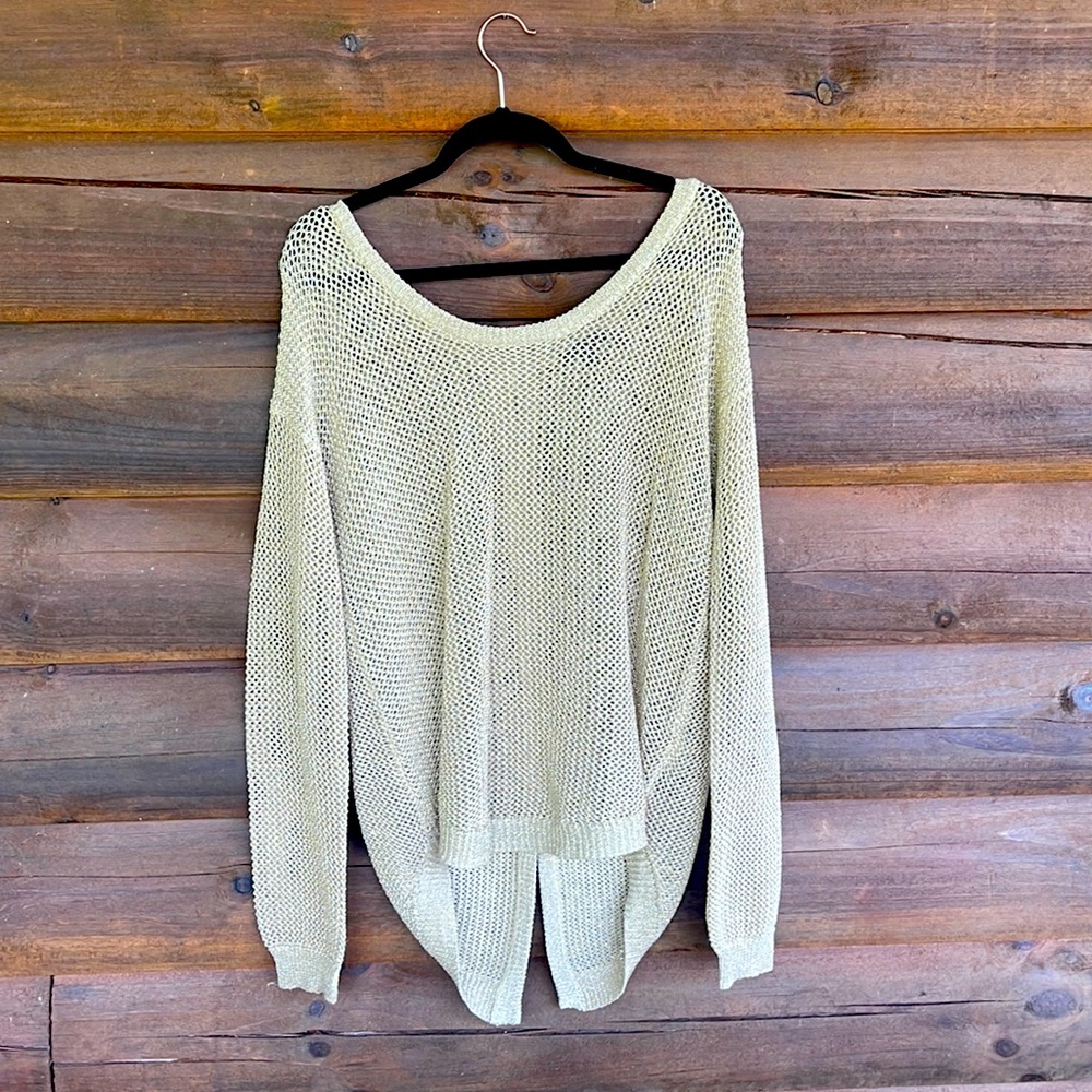Gold Overlay Top